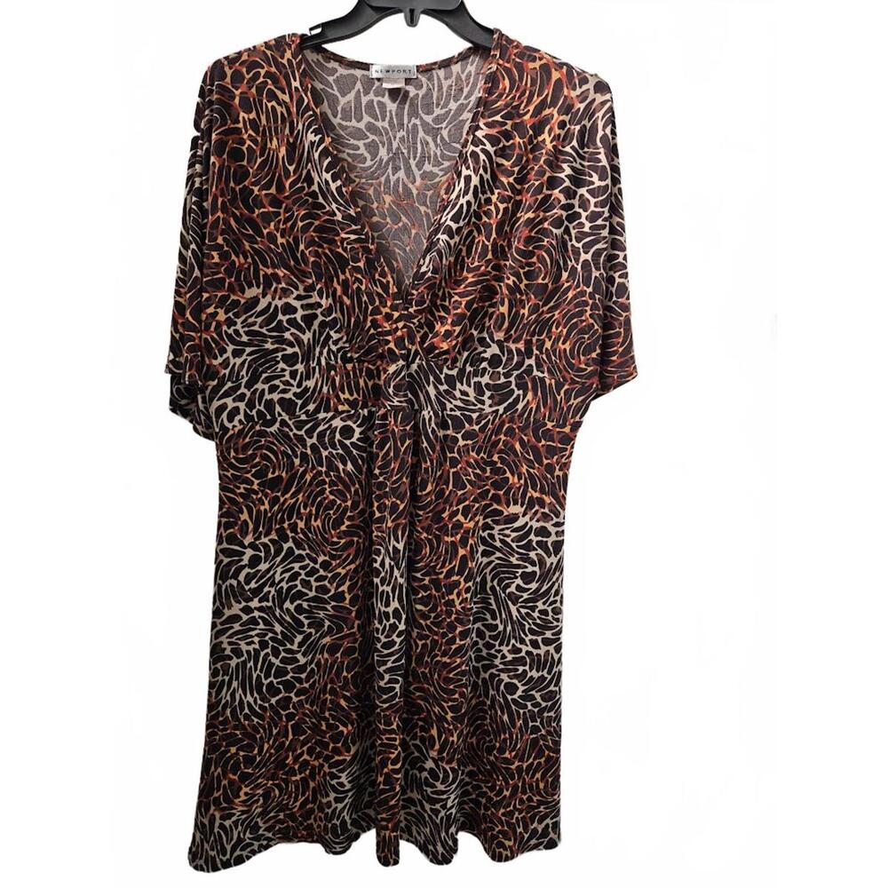 Newport Women's 3X Animal Print Dress